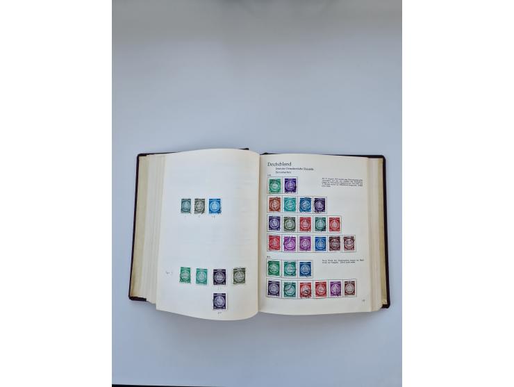 1849/1989, meist gestempelte und teils ungebrauchte Sammlung in sieben “Sprechendes Behrens” Alben, ab Altdeutschland, Koloni