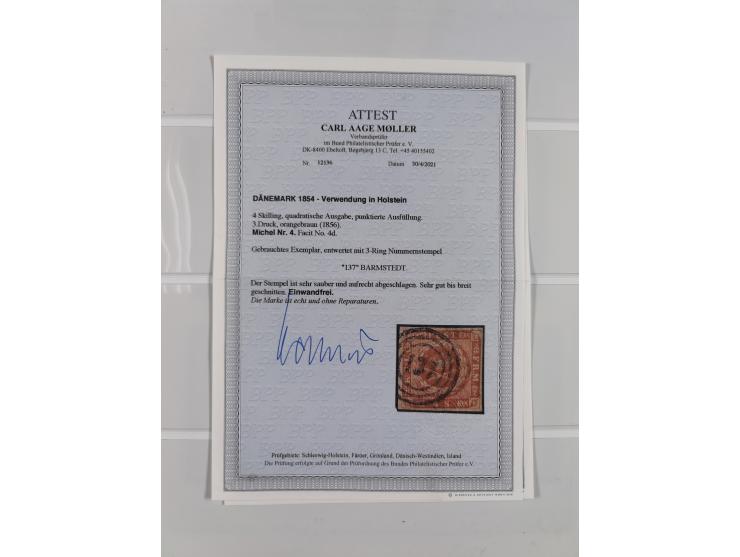 1850/66, reichhaltige gestempelte Sammlung und 26 Briefe und Posteinlieferungsscheine, dabei Mi.-Nr. 1a und 2b gestempelt, 1a