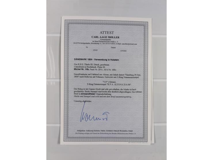 1850/66, reichhaltige gestempelte Sammlung und 26 Briefe und Posteinlieferungsscheine, dabei Mi.-Nr. 1a und 2b gestempelt, 1a