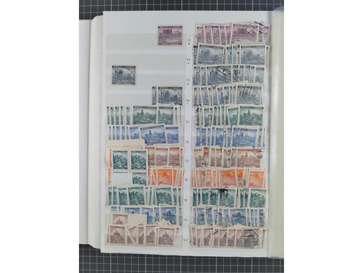 1939/45, dickes Lagerbuch mit Schwerpunkt Böhmen &amp; Mähren und Generalgouvernement mit postfrisch/ungebrauchten und gestem