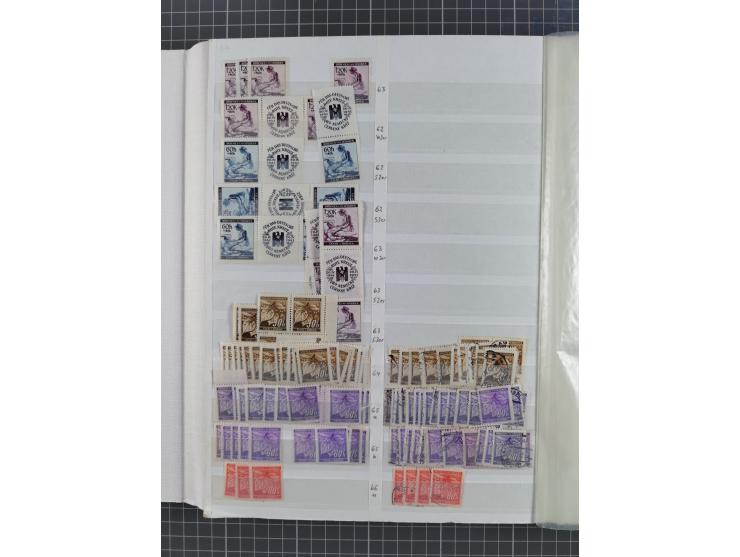 1939/45, dickes Lagerbuch mit Schwerpunkt Böhmen &amp; Mähren und Generalgouvernement mit postfrisch/ungebrauchten und gestem