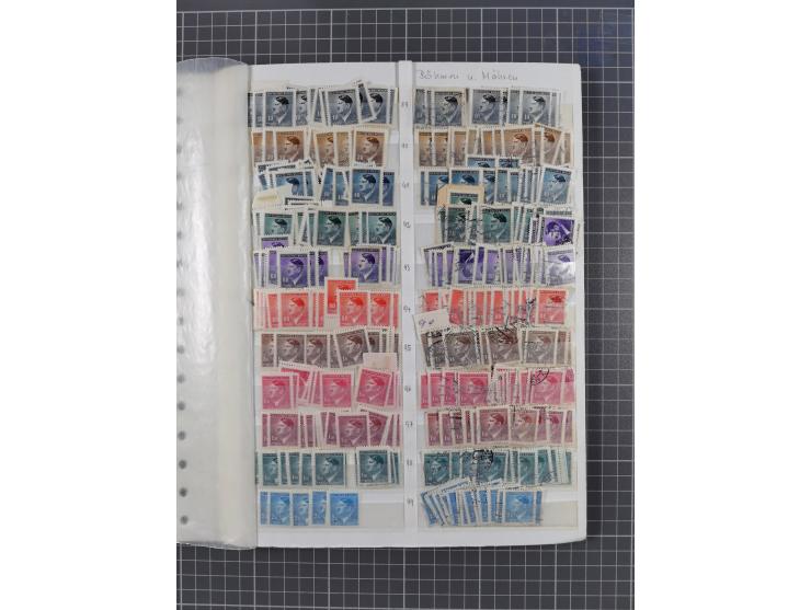 1939/45, dickes Lagerbuch mit Schwerpunkt Böhmen &amp; Mähren und Generalgouvernement mit postfrisch/ungebrauchten und gestem