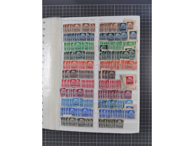 1939/45, dickes Lagerbuch mit Schwerpunkt Böhmen &amp; Mähren und Generalgouvernement mit postfrisch/ungebrauchten und gestem