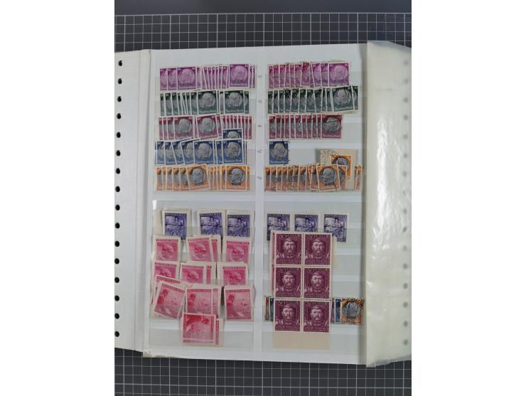 1939/45, dickes Lagerbuch mit Schwerpunkt Böhmen &amp; Mähren und Generalgouvernement mit postfrisch/ungebrauchten und gestem