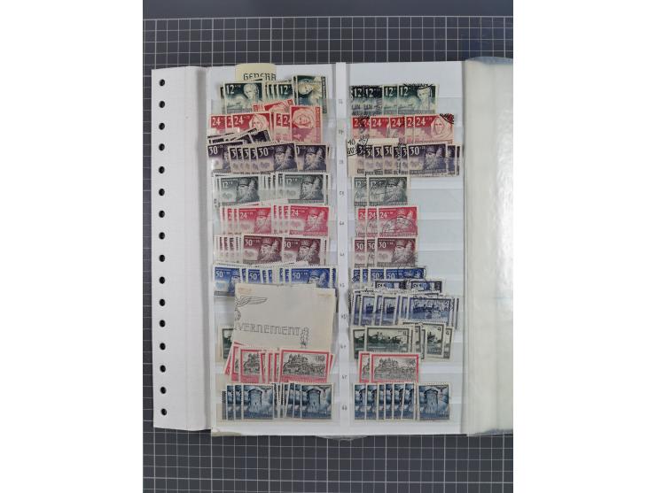 1939/45, dickes Lagerbuch mit Schwerpunkt Böhmen &amp; Mähren und Generalgouvernement mit postfrisch/ungebrauchten und gestem