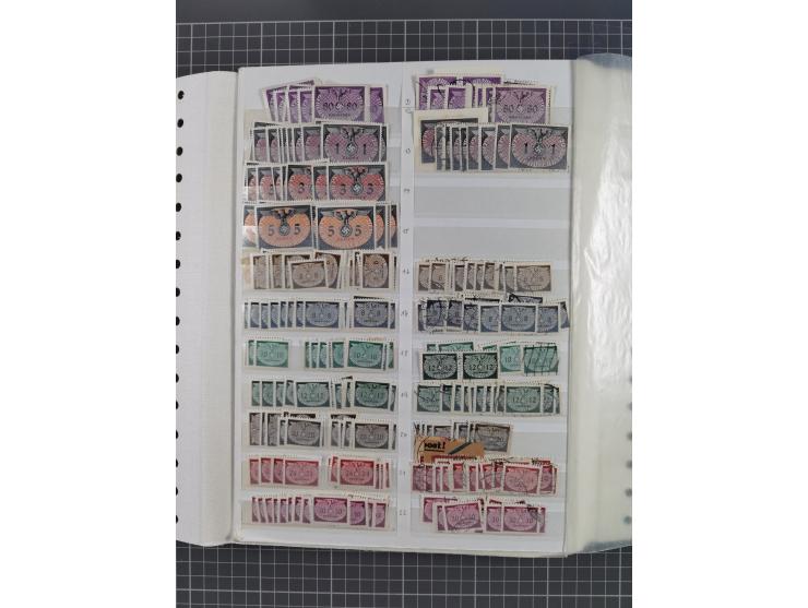 1939/45, dickes Lagerbuch mit Schwerpunkt Böhmen &amp; Mähren und Generalgouvernement mit postfrisch/ungebrauchten und gestem