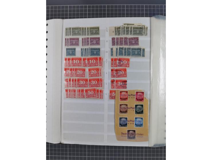 1939/45, dickes Lagerbuch mit Schwerpunkt Böhmen &amp; Mähren und Generalgouvernement mit postfrisch/ungebrauchten und gestem