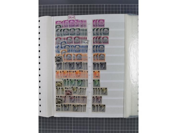 1939/45, dickes Lagerbuch mit Schwerpunkt Böhmen &amp; Mähren und Generalgouvernement mit postfrisch/ungebrauchten und gestem