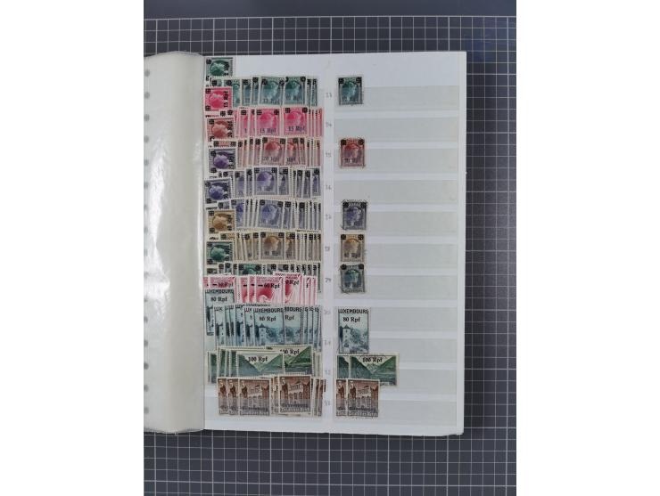 1939/45, dickes Lagerbuch mit Schwerpunkt Böhmen &amp; Mähren und Generalgouvernement mit postfrisch/ungebrauchten und gestem