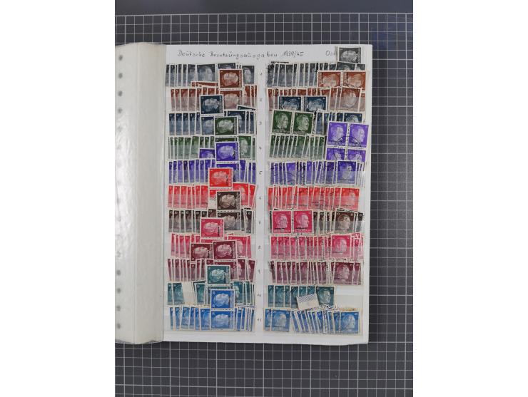 1939/45, dickes Lagerbuch mit Schwerpunkt Böhmen &amp; Mähren und Generalgouvernement mit postfrisch/ungebrauchten und gestem