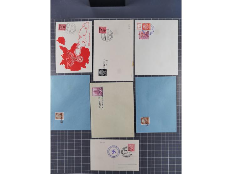 BEFREIUNGSSTEMPEL: Interessante Partie mit über 90 Karten und Briefen, außerdem einige lose Marken, gute Erhaltung
