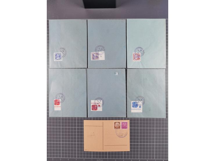 BEFREIUNGSSTEMPEL: Interessante Partie mit über 90 Karten und Briefen, außerdem einige lose Marken, gute Erhaltung
