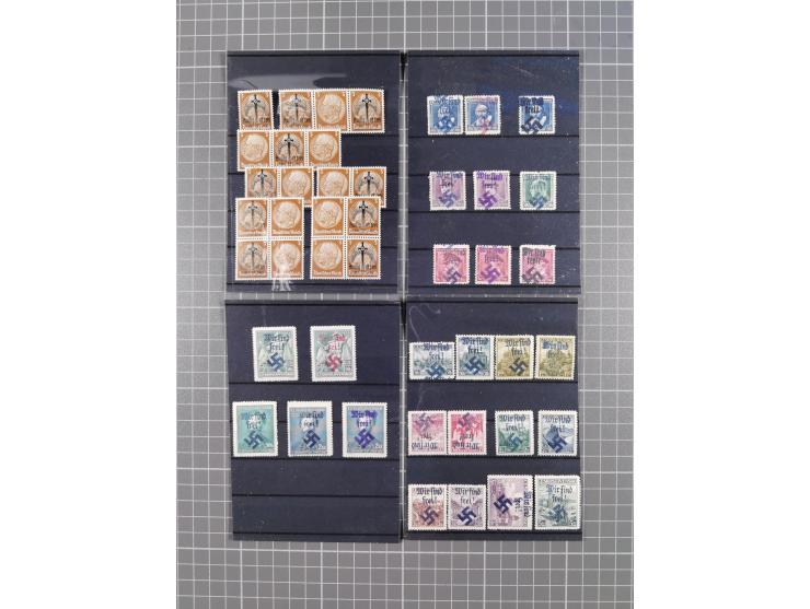 BEFREIUNGSSTEMPEL: Interessante Partie mit über 90 Karten und Briefen, außerdem einige lose Marken, gute Erhaltung
