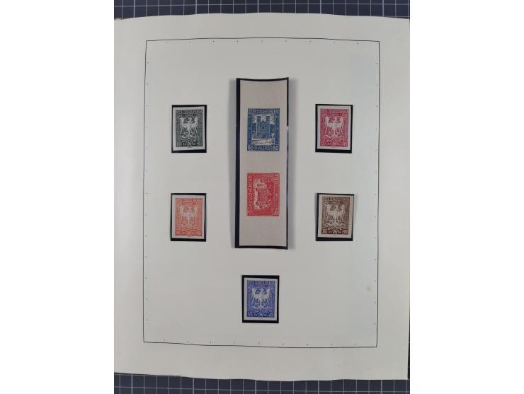 1918/59, interesting, mostly unused and mint never hinged collection, with some better Revolutionery Issues, different waterm