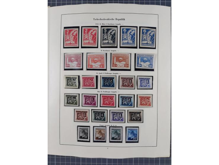 1918/59, interesting, mostly unused and mint never hinged collection, with some better Revolutionery Issues, different waterm