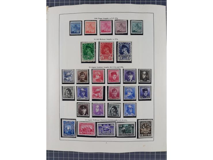 1918/59, interesting, mostly unused and mint never hinged collection, with some better Revolutionery Issues, different waterm