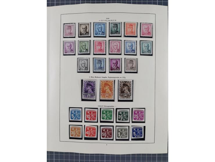 1918/59, interesting, mostly unused and mint never hinged collection, with some better Revolutionery Issues, different waterm