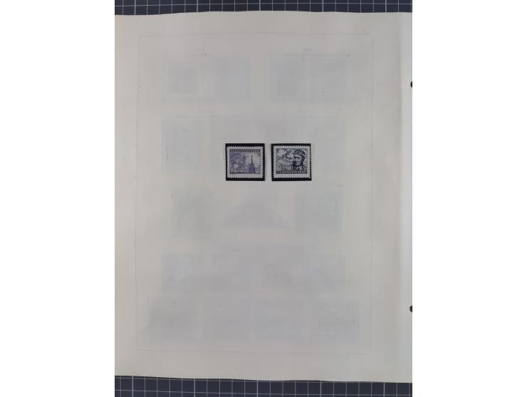 1918/59, interesting, mostly unused and mint never hinged collection, with some better Revolutionery Issues, different waterm