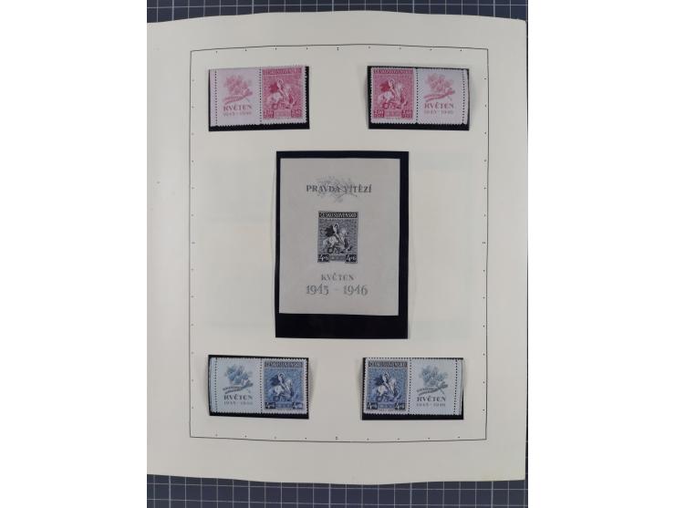 1918/59, interesting, mostly unused and mint never hinged collection, with some better Revolutionery Issues, different waterm