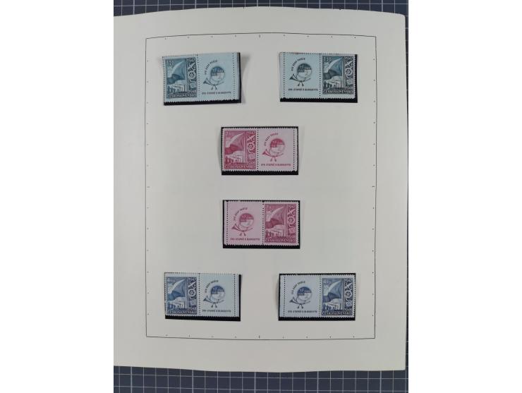 1918/59, interesting, mostly unused and mint never hinged collection, with some better Revolutionery Issues, different waterm