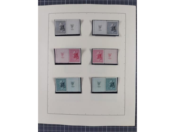 1918/59, interesting, mostly unused and mint never hinged collection, with some better Revolutionery Issues, different waterm