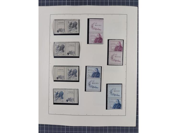 1918/59, interesting, mostly unused and mint never hinged collection, with some better Revolutionery Issues, different waterm