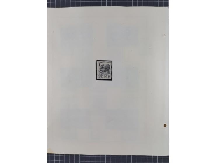 1918/59, interesting, mostly unused and mint never hinged collection, with some better Revolutionery Issues, different waterm