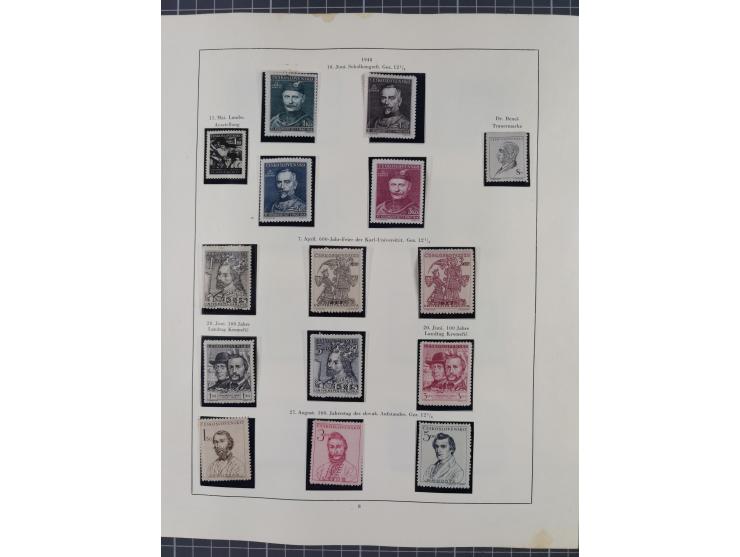 1918/59, interesting, mostly unused and mint never hinged collection, with some better Revolutionery Issues, different waterm