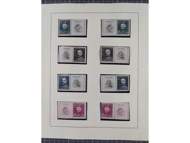 1918/59, interesting, mostly unused and mint never hinged collection, with some better Revolutionery Issues, different waterm