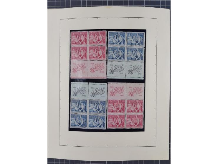 1918/59, interesting, mostly unused and mint never hinged collection, with some better Revolutionery Issues, different waterm