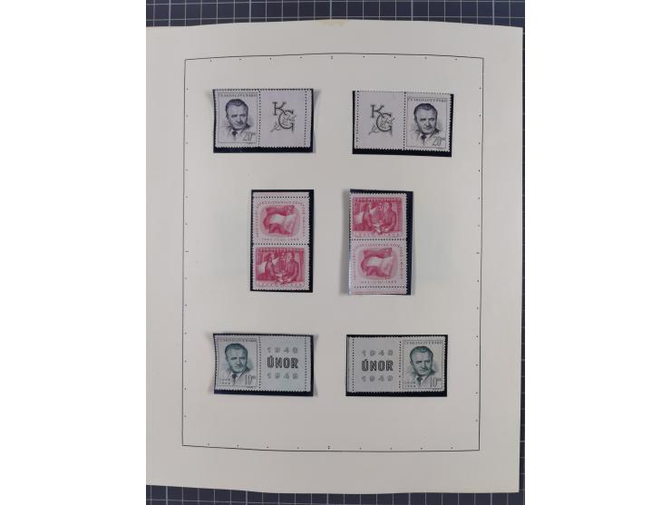 1918/59, interesting, mostly unused and mint never hinged collection, with some better Revolutionery Issues, different waterm