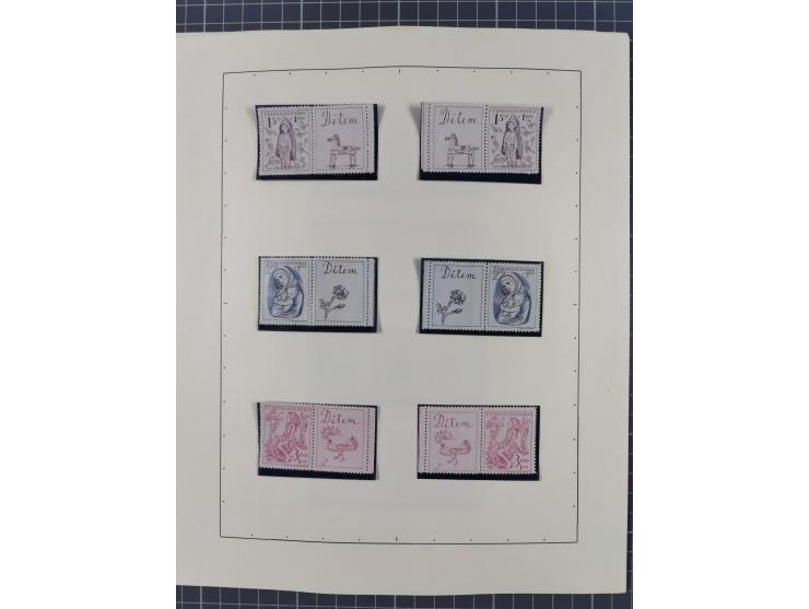 1918/59, interesting, mostly unused and mint never hinged collection, with some better Revolutionery Issues, different waterm