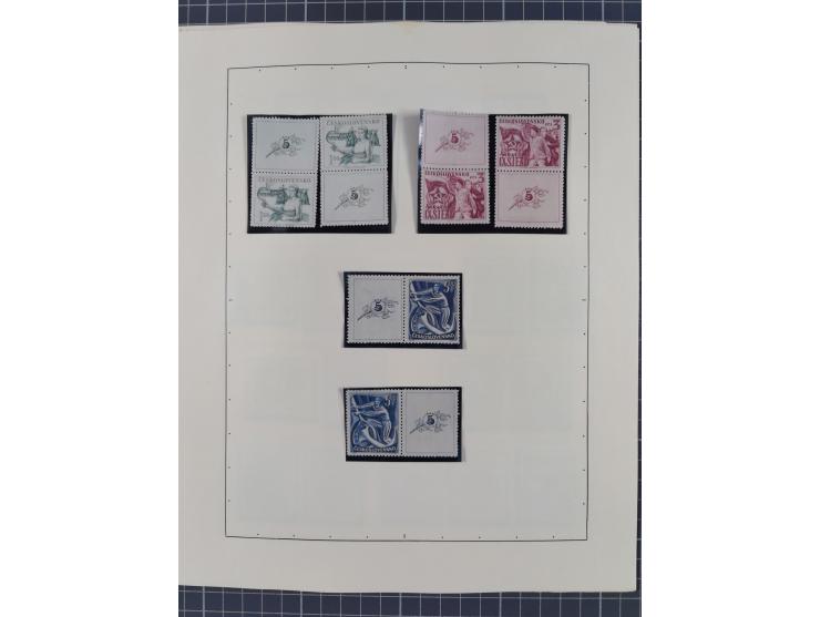 1918/59, interesting, mostly unused and mint never hinged collection, with some better Revolutionery Issues, different waterm