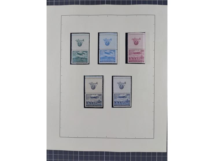 1918/59, interesting, mostly unused and mint never hinged collection, with some better Revolutionery Issues, different waterm