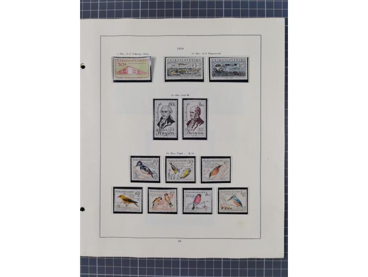 1918/59, interesting, mostly unused and mint never hinged collection, with some better Revolutionery Issues, different waterm