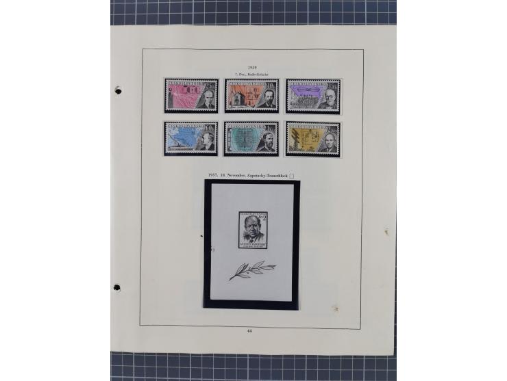 1918/59, interesting, mostly unused and mint never hinged collection, with some better Revolutionery Issues, different waterm