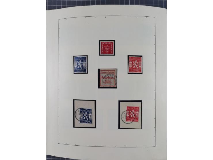 1918/59, interesting, mostly unused and mint never hinged collection, with some better Revolutionery Issues, different waterm