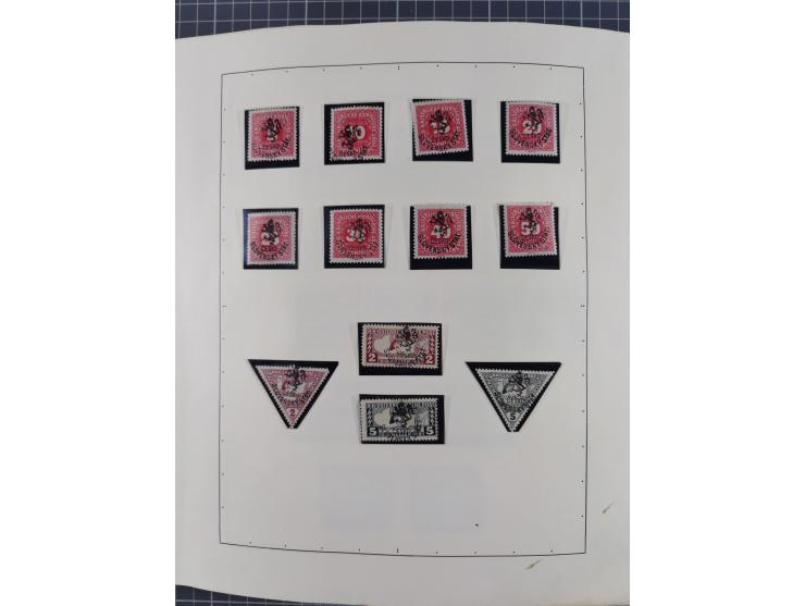 1918/59, interesting, mostly unused and mint never hinged collection, with some better Revolutionery Issues, different waterm