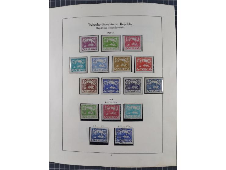 1918/59, interesting, mostly unused and mint never hinged collection, with some better Revolutionery Issues, different waterm