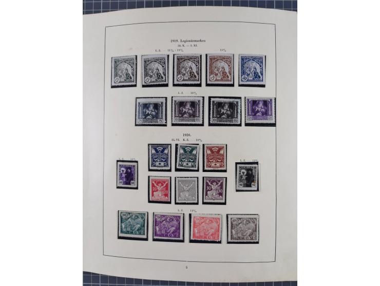 1918/59, interesting, mostly unused and mint never hinged collection, with some better Revolutionery Issues, different waterm