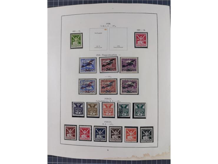 1918/59, interesting, mostly unused and mint never hinged collection, with some better Revolutionery Issues, different waterm