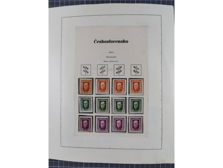 1918/59, interesting, mostly unused and mint never hinged collection, with some better Revolutionery Issues, different waterm