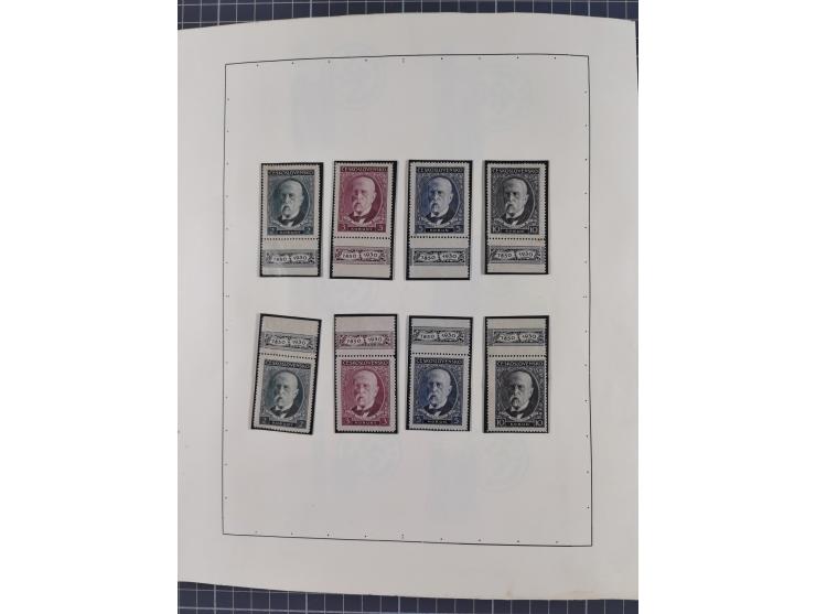 1918/59, interesting, mostly unused and mint never hinged collection, with some better Revolutionery Issues, different waterm