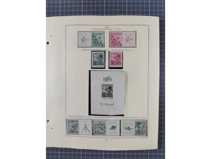 1918/59, interesting, mostly unused and mint never hinged collection, with some better Revolutionery Issues, different waterm