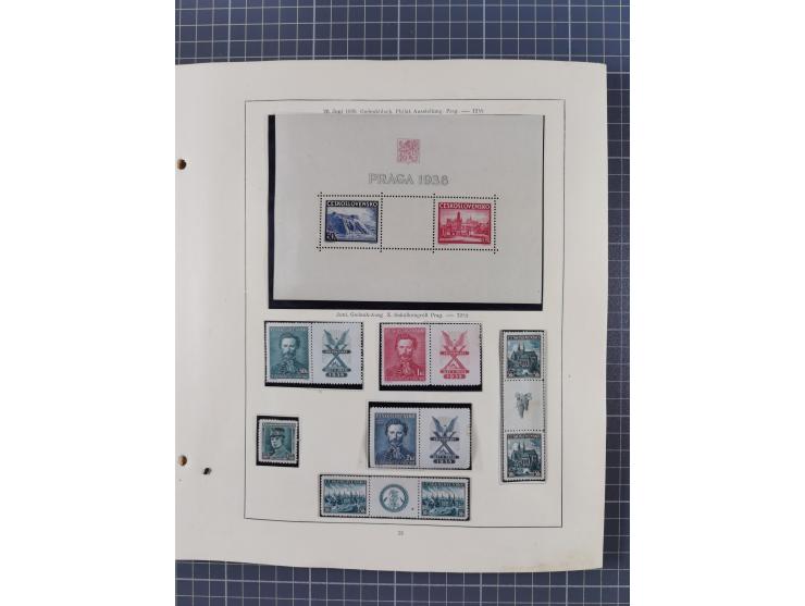 1918/59, interesting, mostly unused and mint never hinged collection, with some better Revolutionery Issues, different waterm