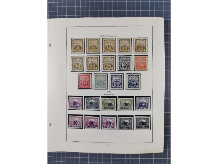 1918/59, interesting, mostly unused and mint never hinged collection, with some better Revolutionery Issues, different waterm