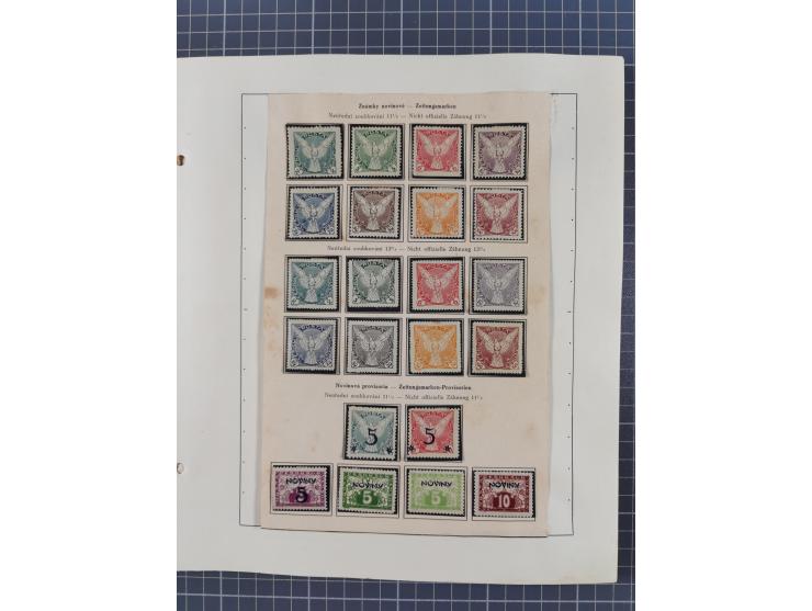 1918/59, interesting, mostly unused and mint never hinged collection, with some better Revolutionery Issues, different waterm