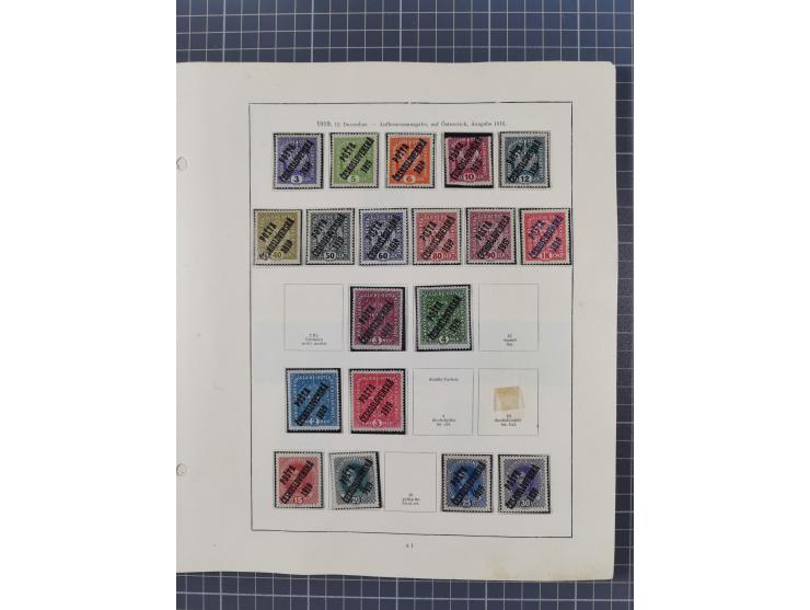 1918/59, interesting, mostly unused and mint never hinged collection, with some better Revolutionery Issues, different waterm