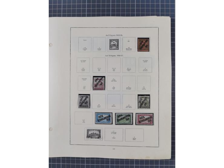 1918/59, interesting, mostly unused and mint never hinged collection, with some better Revolutionery Issues, different waterm