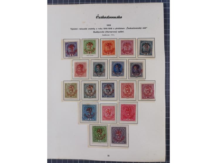 1918/59, interesting, mostly unused and mint never hinged collection, with some better Revolutionery Issues, different waterm